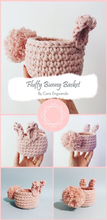 Fluffy Bunny Basket By Cara Engwerda
