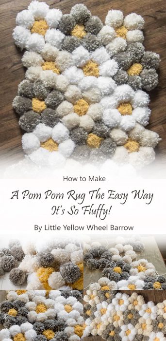 How To Make A Pom Pom Rug The Easy Way – It’s So Fluffy! By Little Yellow Wheel Barrow