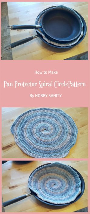 Pan Protector Spiral Circle Pattern By HOBBY SANITY
