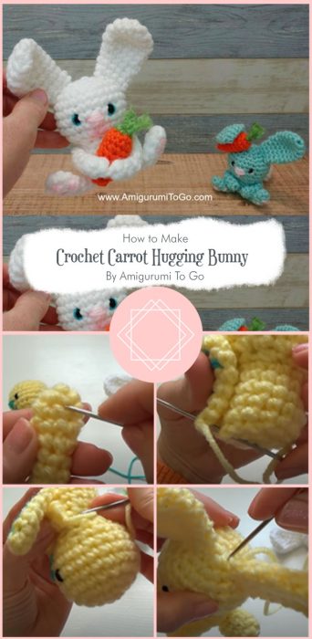 Crochet Carrot Hugging Bunny By Amigurumi To Go