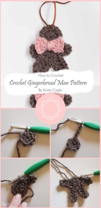 Crochet Gingerbread Man Pattern By Krista Cagle