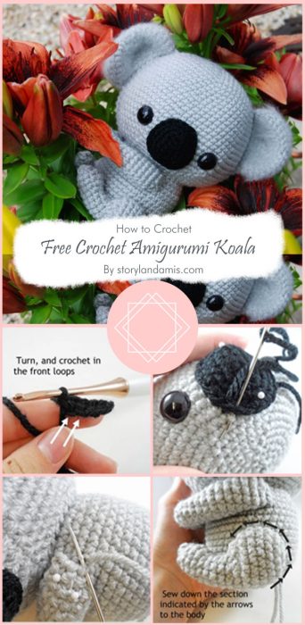 Free Crochet Amigurumi Koala By storylandamis.com