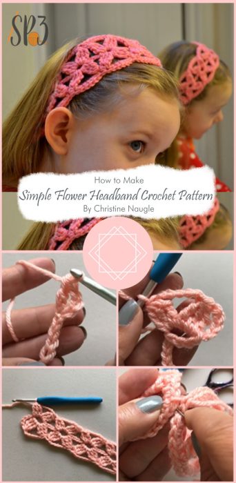Simple Flower Headband Crochet Pattern By Christine Naugle