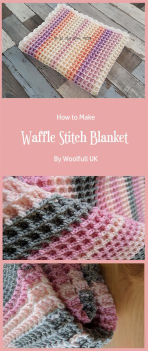 Waffle Stitch Blanket By Woolfull UK