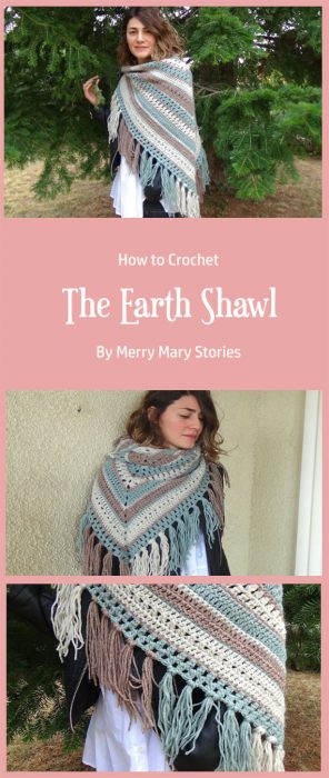 How to crochet The Earth Shawl By Merry Mary Stories