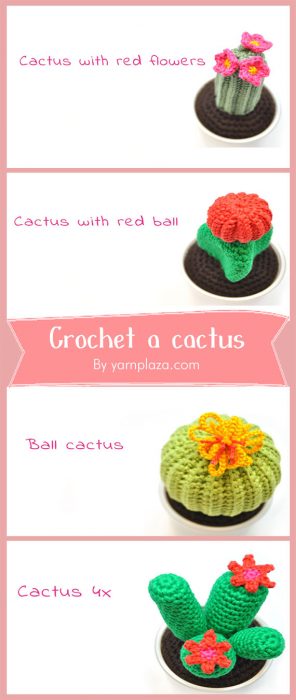 Crochet a cactus By yarnplaza.com