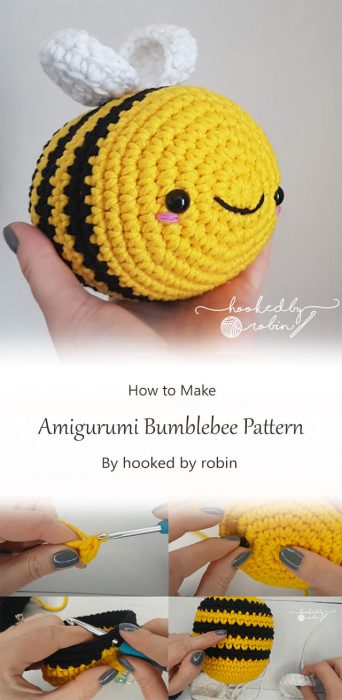 Amigurumi Bumblebee Pattern By hooked by robin
