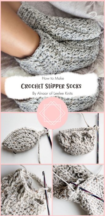 Crochet Slipper Socks By Alnaar of Leelee Knits