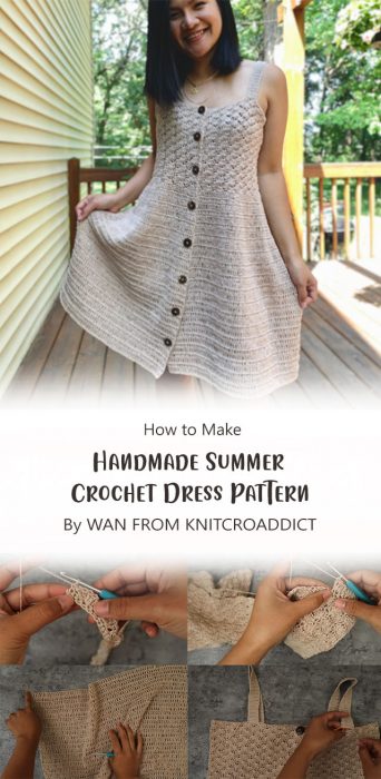 Handmade Summer Crochet Dress Pattern By WAN FROM KNITCROADDICT