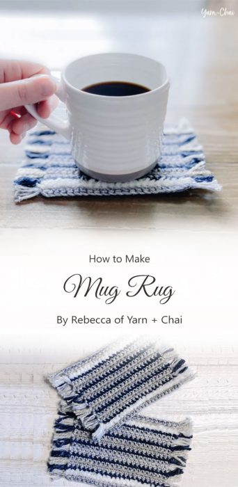 Mug Rug By Rebecca of Yarn + Chai