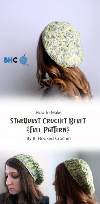 Starburst Crochet Beret By B. Hooked Crochet