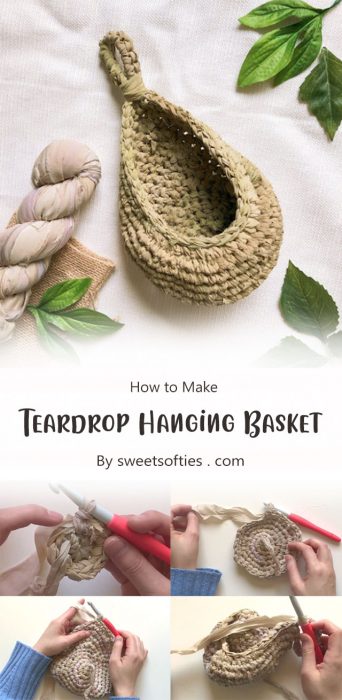 Teardrop Hanging Basket By sweetsofties . com
