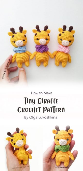 Tiny Giraffe Crochet Pattern By Olga Lukoshkina
