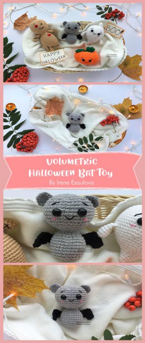 Volumetric Halloween Bat Toy By Irene Esaulova