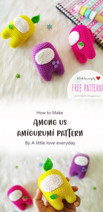 Among us amigurumi pattern By A little love everyday