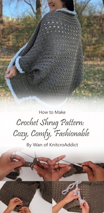 Crochet Shrug Pattern: Cozy, Comfy, Fashionable By Wan of KnitcroAddict