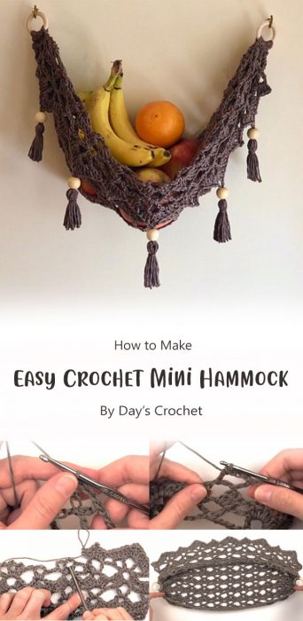 Easy Crochet Mini Hammock By Day’s Crochet