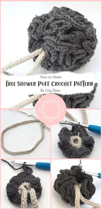 Free Shower Puff Crochet Pattern By Ling Ryan