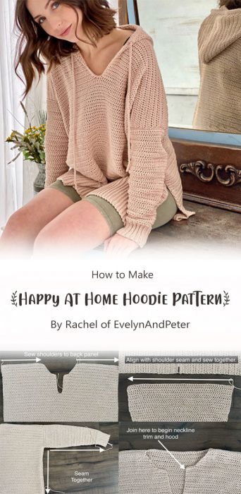 Happy At Home Hoodie Pattern By Rachel of EvelynAndPeter