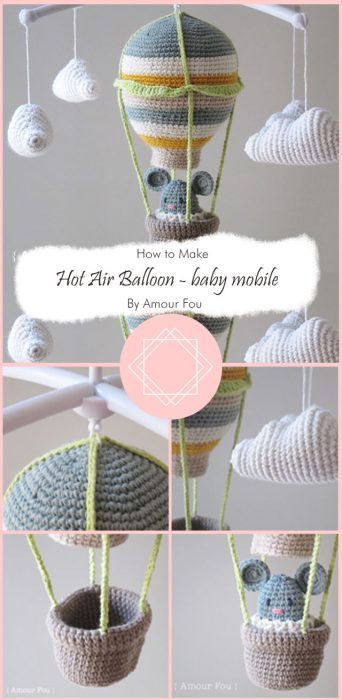Hot Air Balloon - baby mobile By Amour Fou