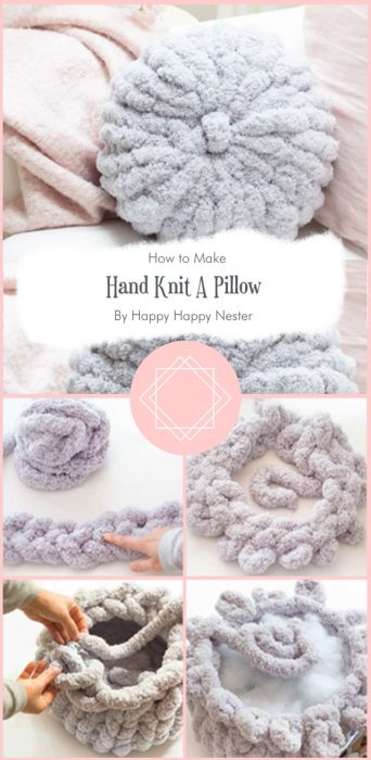 How To Hand Knit A Pillow By Happy Happy Nester
