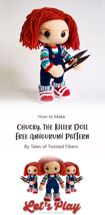 Chucky, the Killer Doll--Free Amigurumi Pattern by Tales of Twisted Fibers