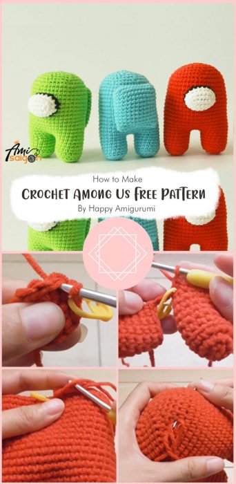 Crochet Among Us Free Pattern By Happy Amigurumi
