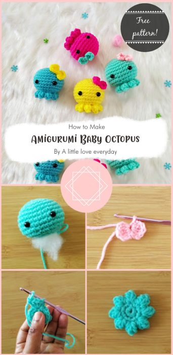 Amigurumi Baby Octopus By A little love everyday