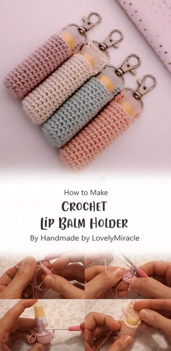 Crochet Lip Balm Holder By Handmade by LovelyMiracle