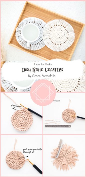 Easy Boho Coasters By Grace Forthefrills