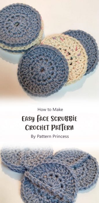 Easy Face Scrubbie Crochet Pattern By Pattern Princess