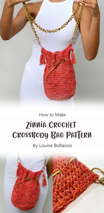 Zinnia Crochet Crossbody Bag Pattern By Louise Bollanos