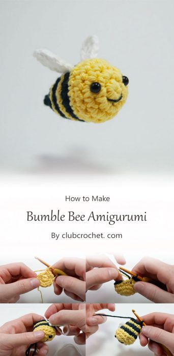 Bumble Bee Amigurumi By clubcrochet. com
