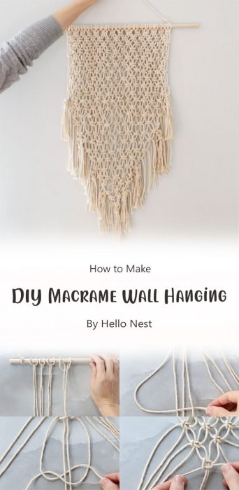 DIY Macrame Wall Hanging By Hello Nest