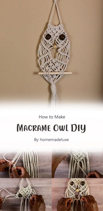 Macrame Owl DIY By homemadeluxe