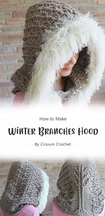 Winter Branches Hood By Cirsium Crochet