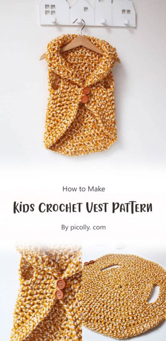 Kids Crochet Vest Pattern By picolly. com