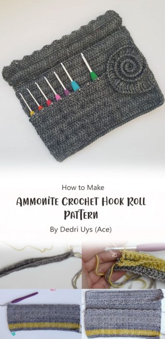 Ammonite Crochet Hook Roll Pattern By Dedri Uys (Ace)