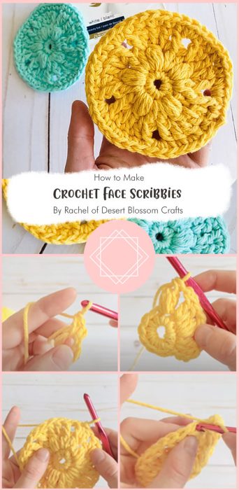 Crochet Face Scribbies By Rachel of Desert Blossom Crafts