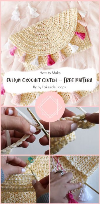 Evelyn Crochet Clutch – FREE Pattern By by Lakeside Loops