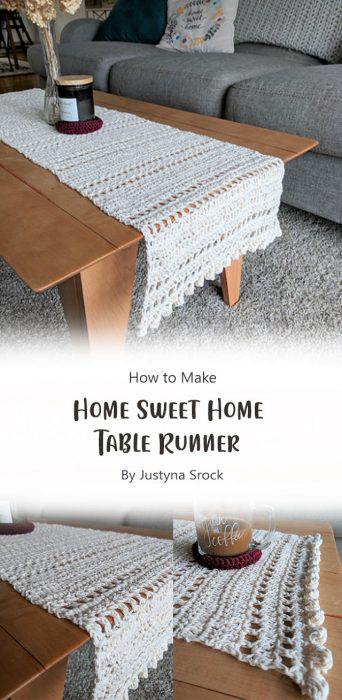 Home Sweet Home Table Runner By Justyna Srock