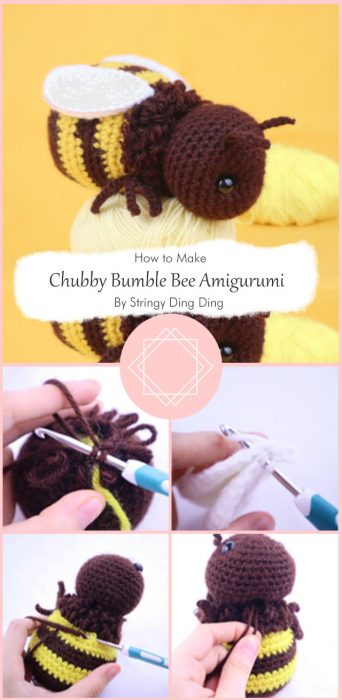 Chubby Bumble Bee Amigurumi By Stringy Ding Ding