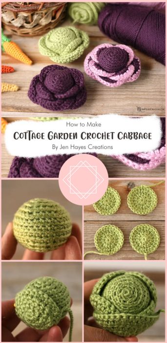 Cottage Garden Crochet Cabbage By Jen Hayes Creations