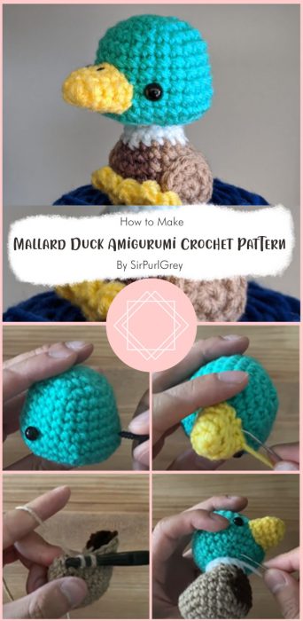 Mallard Duck Amigurumi Crochet Pattern By SirPurlGrey