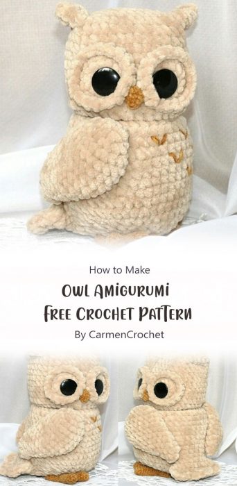 Owl Amigurumi – Free Crochet Pattern By CarmenCrochet