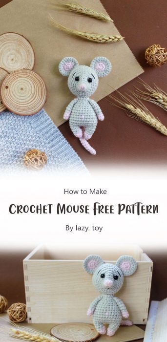 Crochet Mouse Free Pattern By lazy. toy