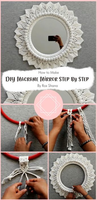 DIY Macrame Mirror Step by Step By Rox Shana