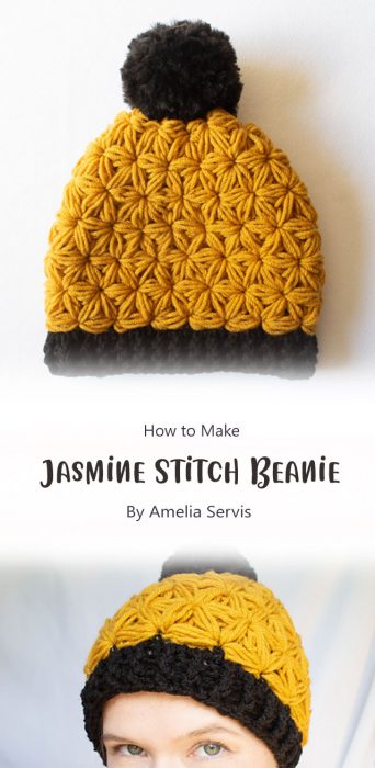 Jasmine Stitch Beanie By Amelia Servis