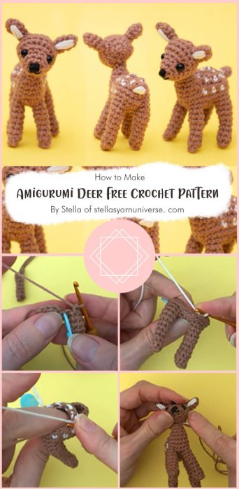 Amigurumi Deer Free Crochet Pattern By Stella of stellasyarnuniverse. com