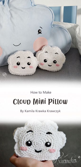 Cloud Mini Pillow By Kamila Krawka Krawczyk